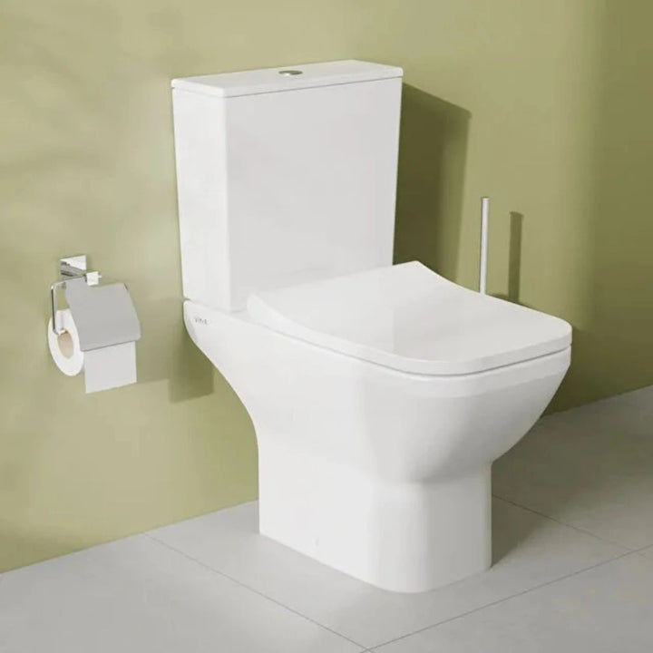 VitrA Integra Square Open Back Close Coupled Toilet & Soft Close Seat