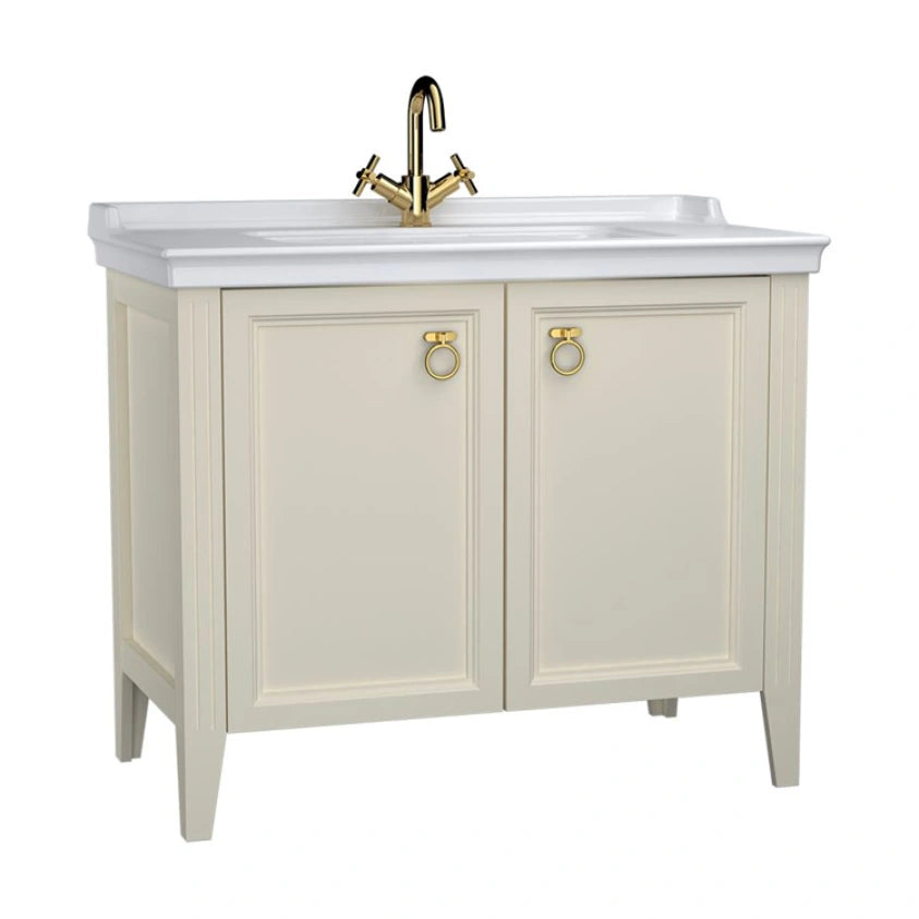 VitrA Valarte 1000mm Matt Ivory Double Door Unit & Basin