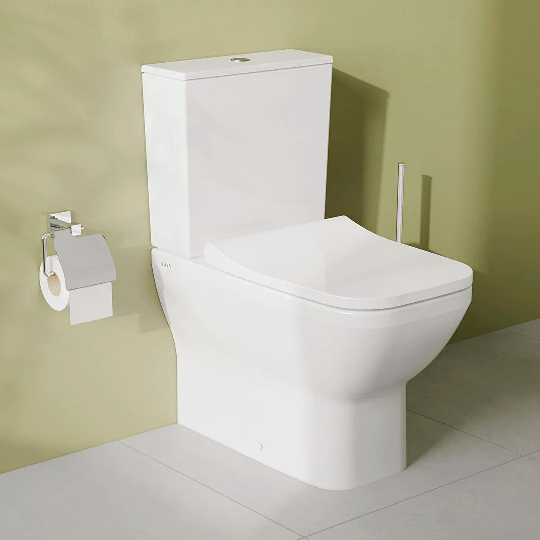 VitrA Integra Square Closed Back Close Coupled Toilet & Soft Close Seat