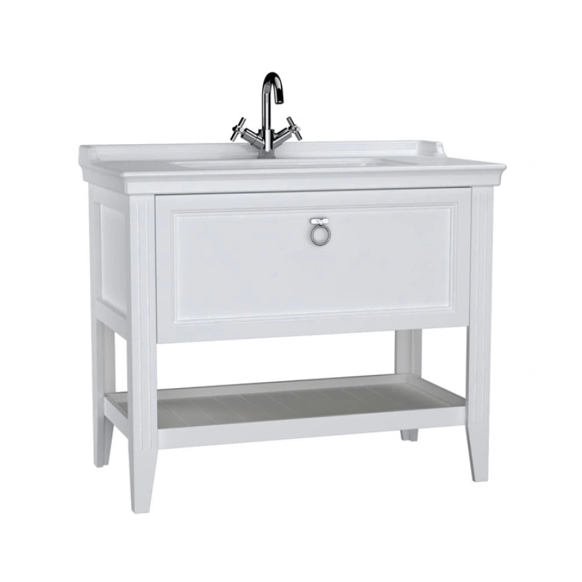 VitrA Valarte 1000mm Matt White Single Drawer Unit & Basin
