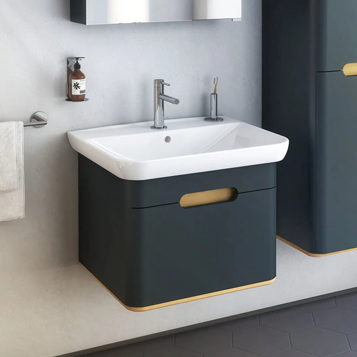 VitrA Sento 650mm Vanity Unit with 1 Drawer & Washbasin