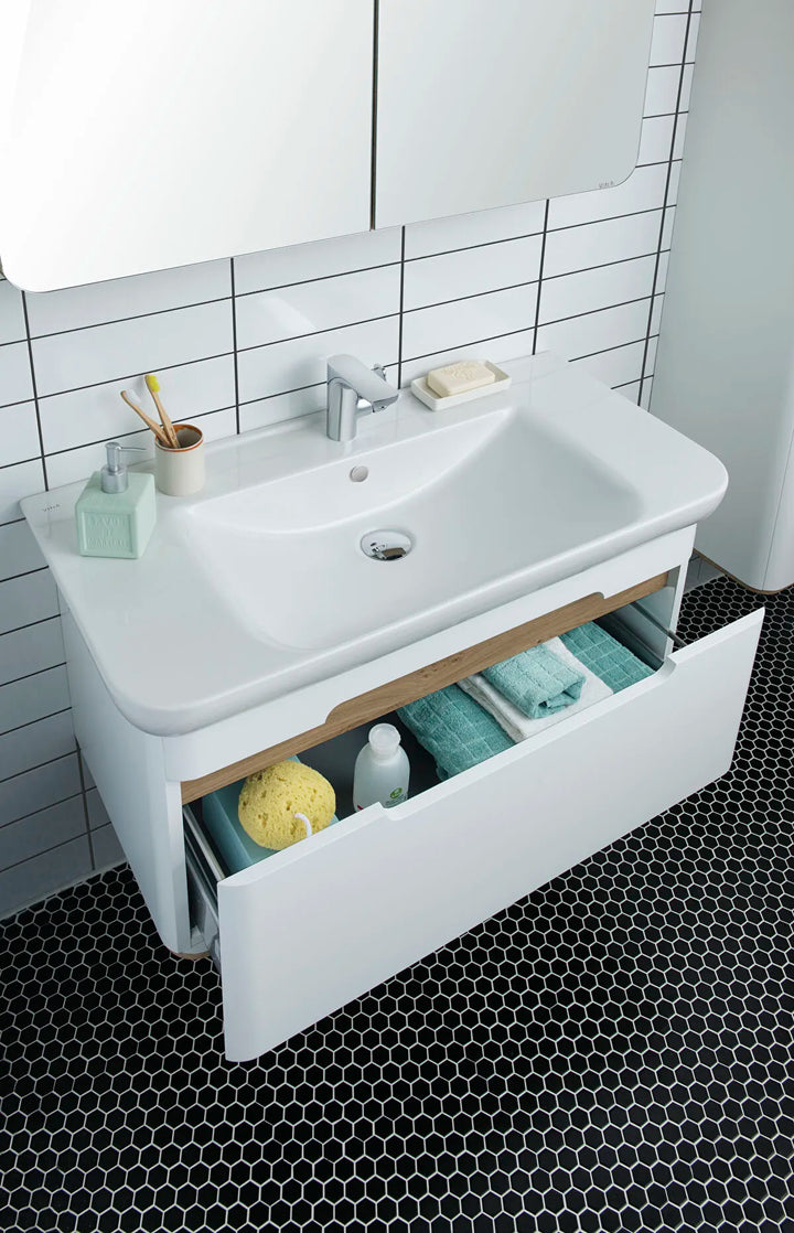 VitrA Sento 800mm Vanity Unit with 1 Drawer & Washbasin
