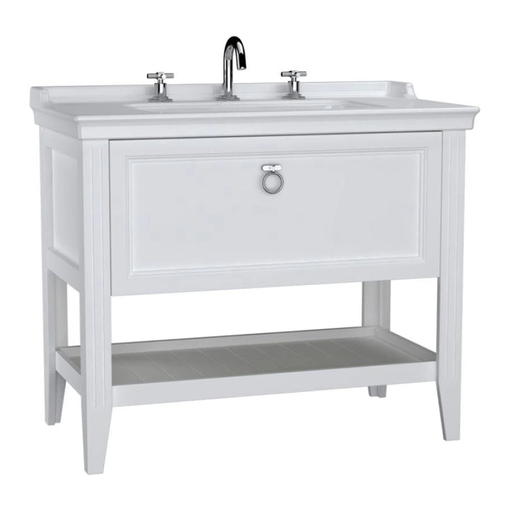 VitrA Valarte 1000mm Matt White Single Drawer Unit & Basin
