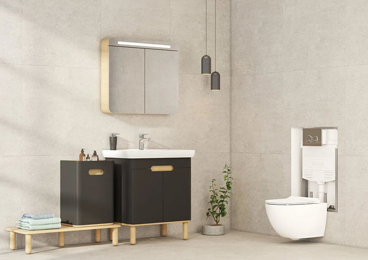 VitrA Sento 650mm Vanity Unit with Doors & Washbasin