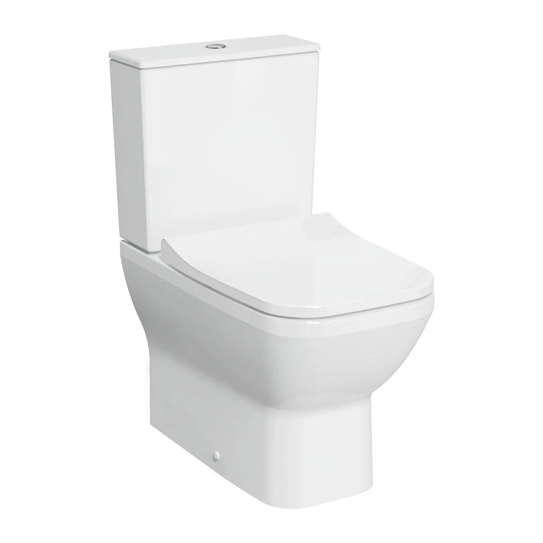 VitrA Integra Square Closed Back Close Coupled Toilet & Soft Close Seat