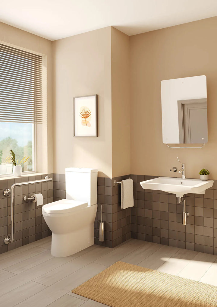 VitrA Integra Comfort Height Closed Back Close Coupled Toilet & Soft Close Seat