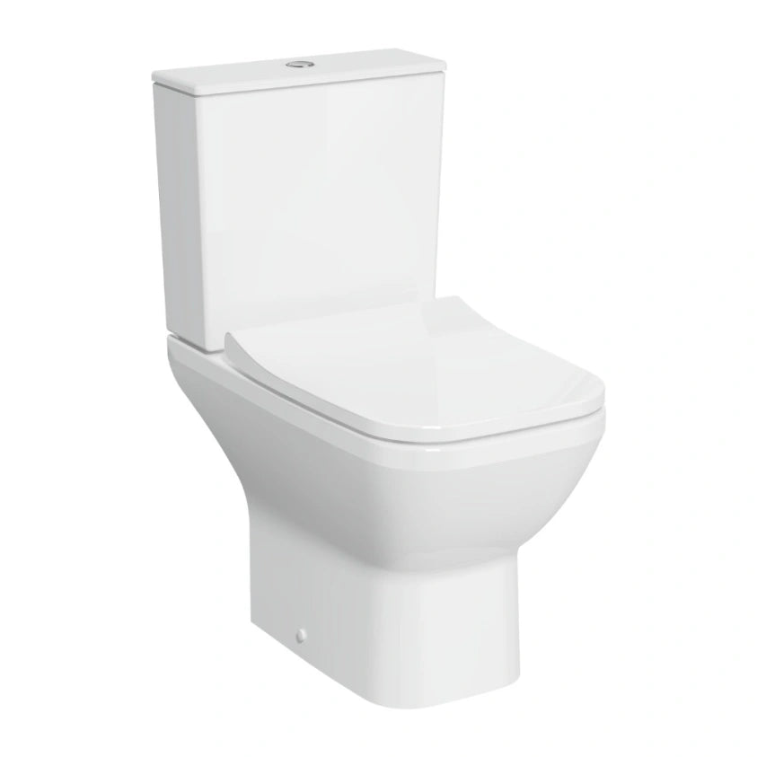 VitrA Integra Square Open Back Close Coupled Toilet & Soft Close Seat
