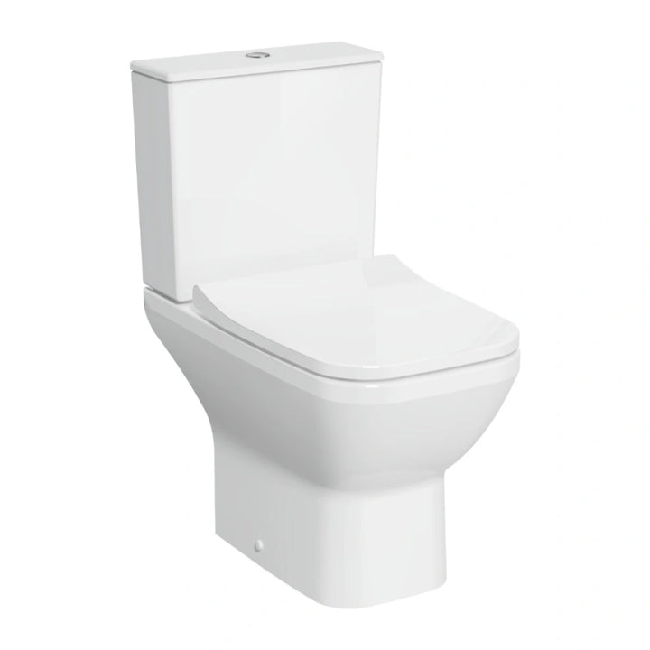 VitrA Integra Square Open Back Close Coupled Toilet & Soft Close Seat