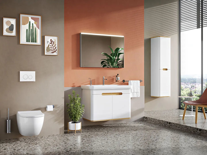 VitrA Sento 1000mm Vanity Unit with Doors & Washbasin