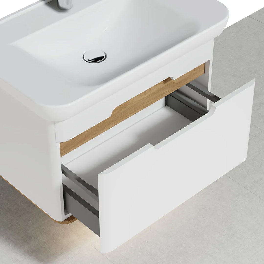 VitrA Sento 800mm Vanity Unit with 1 Drawer & Washbasin