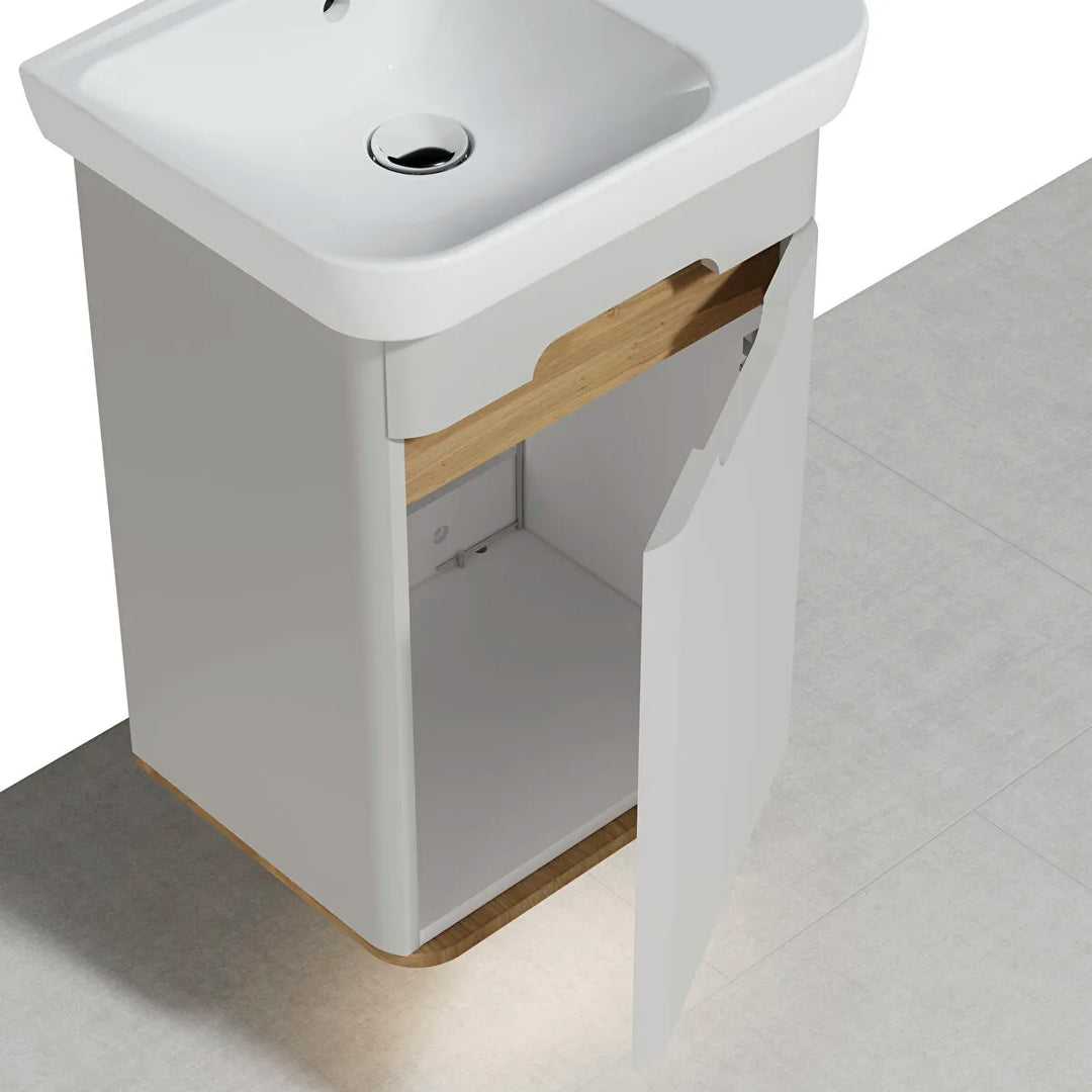 VitrA Sento 500mm Vanity Unit & Washbasin