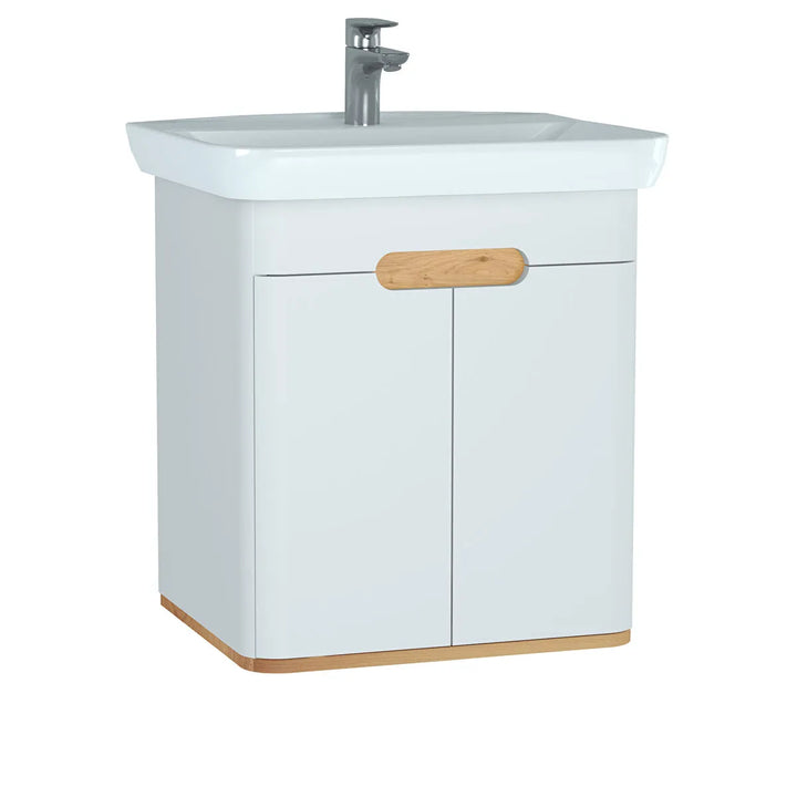 VitrA Sento 650mm Vanity Unit with Doors & Washbasin