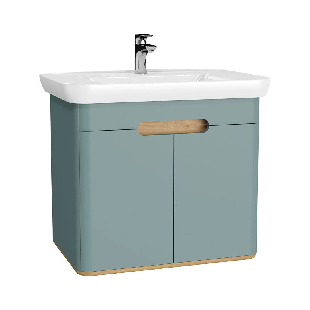 VitrA Sento 800mm Vanity Unit with Doors & Washbasin
