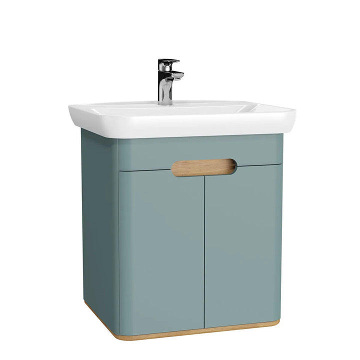 VitrA Sento 650mm Vanity Unit with Doors & Washbasin