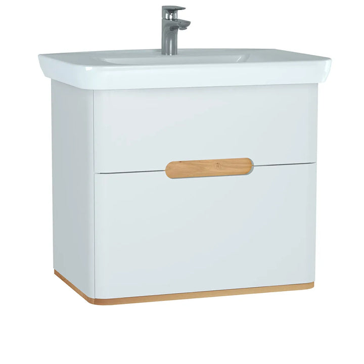 VitrA Sento 800mm Vanity Unit with 2 Drawers & Washbasin