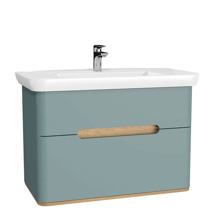 VitrA Sento 1000mm Vanity Unit with 2 Drawers & Washbasin