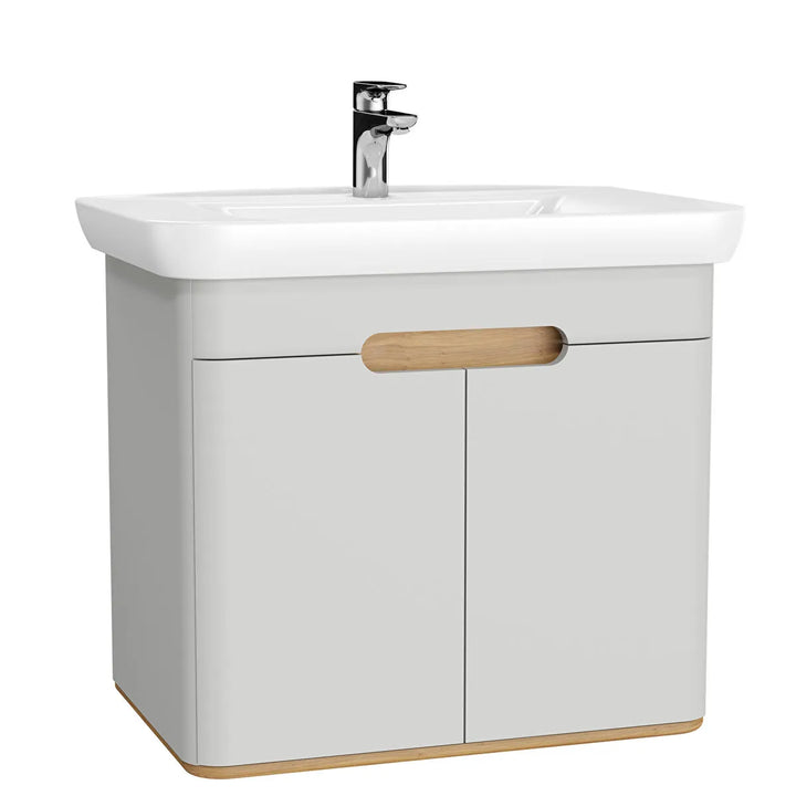VitrA Sento 800mm Vanity Unit with Doors & Washbasin
