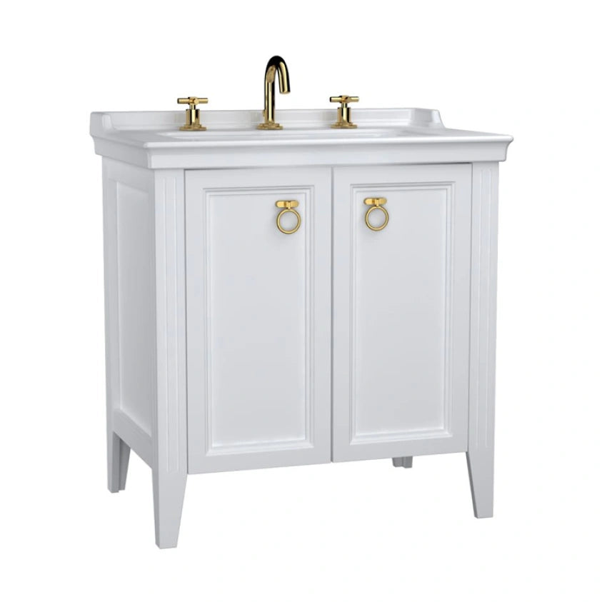 VitrA Valarte 800mm Matt White Double Door Unit & Basin