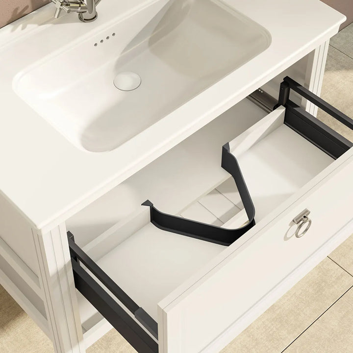 VitrA Valarte 1000mm Matt White Single Drawer Unit & Basin