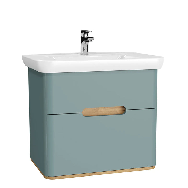 VitrA Sento 800mm Vanity Unit with 2 Drawers & Washbasin