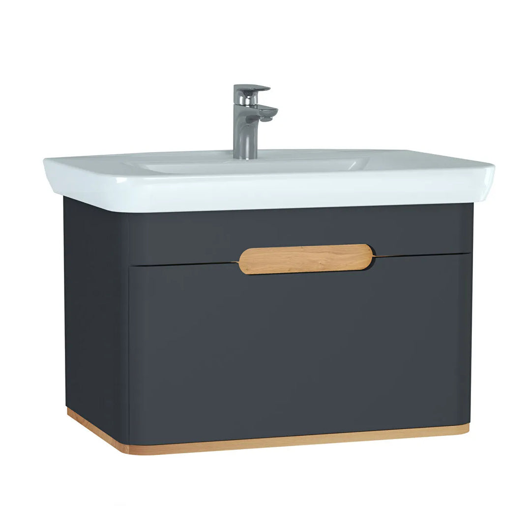 VitrA Sento 800mm Vanity Unit with 1 Drawer & Washbasin