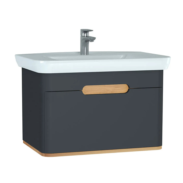 VitrA Sento 800mm Vanity Unit with 1 Drawer & Washbasin