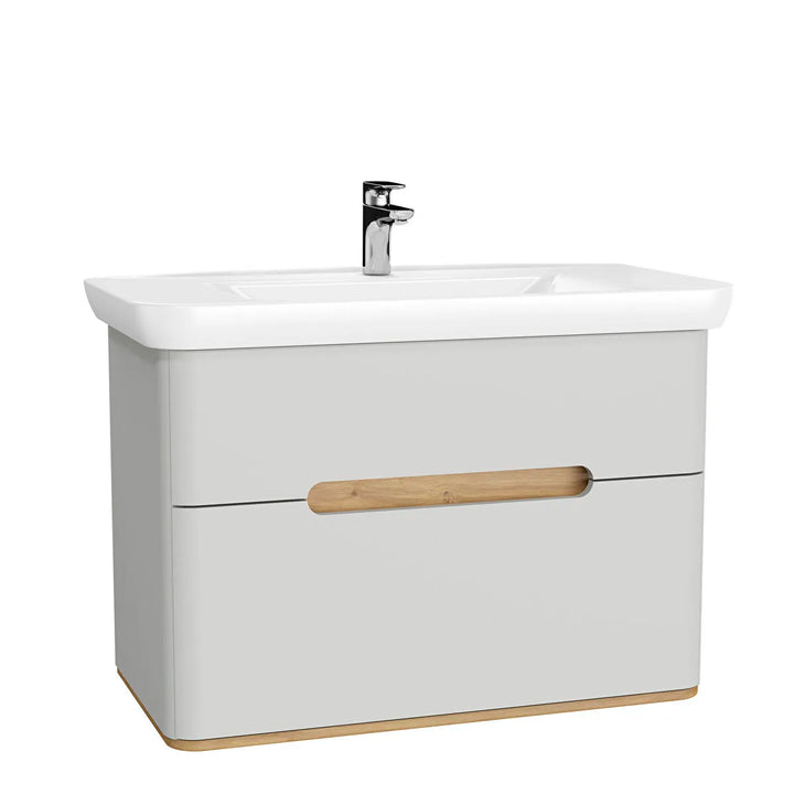 VitrA Sento 1000mm Vanity Unit with 2 Drawers & Washbasin