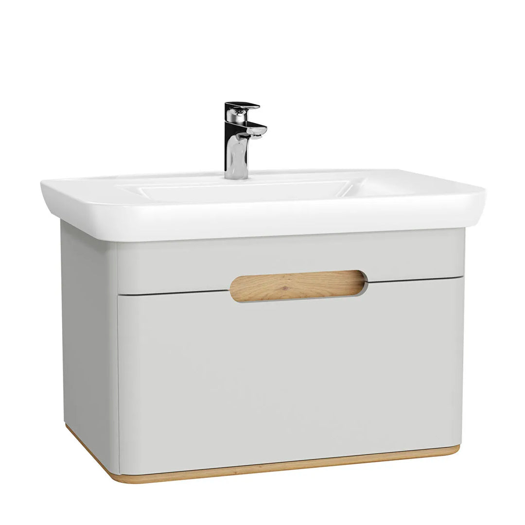 VitrA Sento 800mm Vanity Unit with 1 Drawer & Washbasin