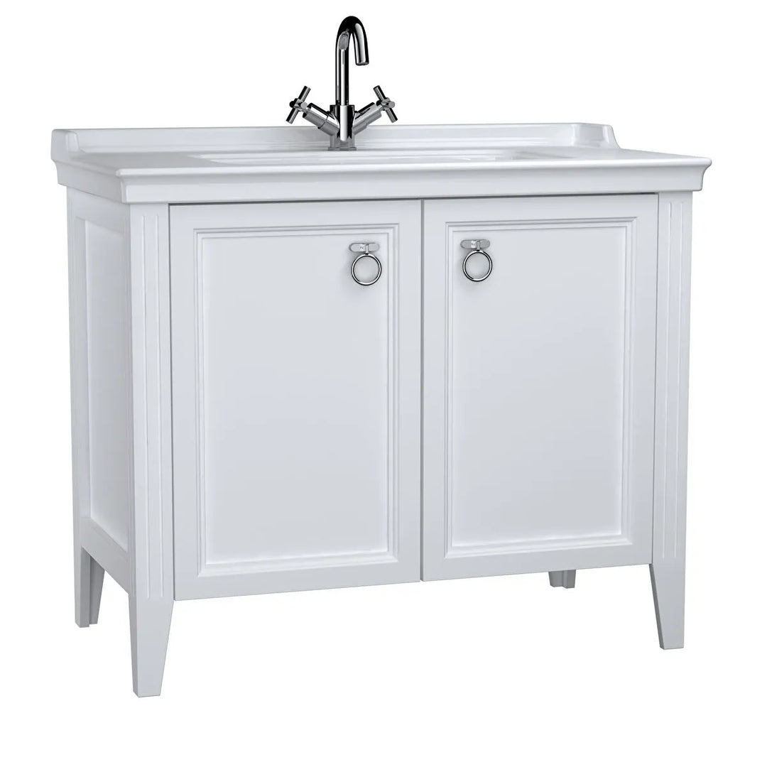 VitrA Valarte 1000mm Matt White Double Door Unit & Basin