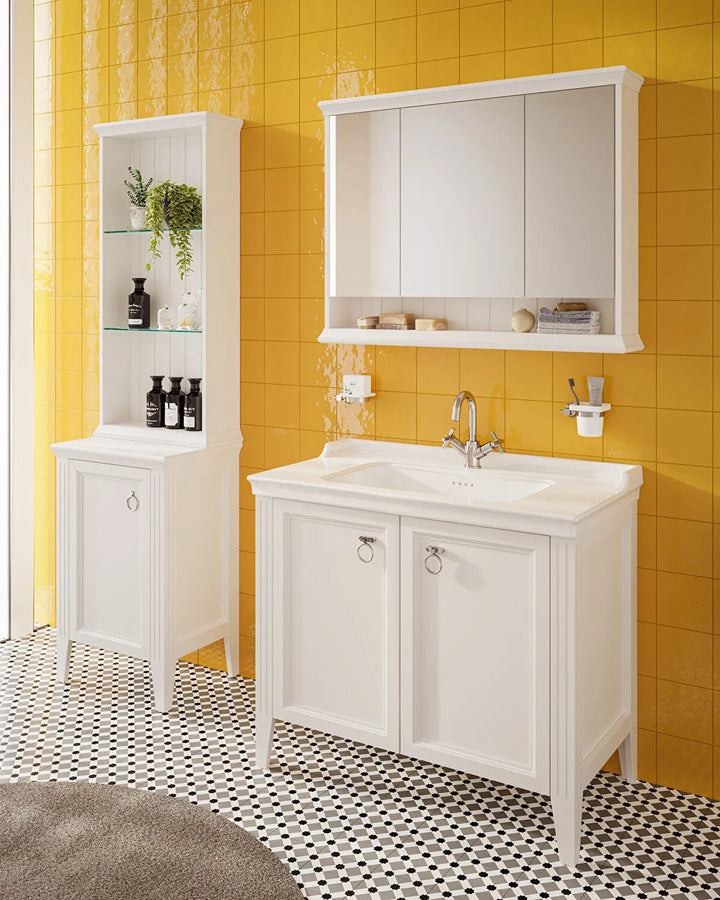 VitrA Valarte 1000mm Matt White Double Door Unit & Basin