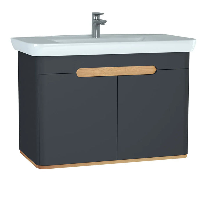 VitrA Sento 1000mm Vanity Unit with Doors & Washbasin