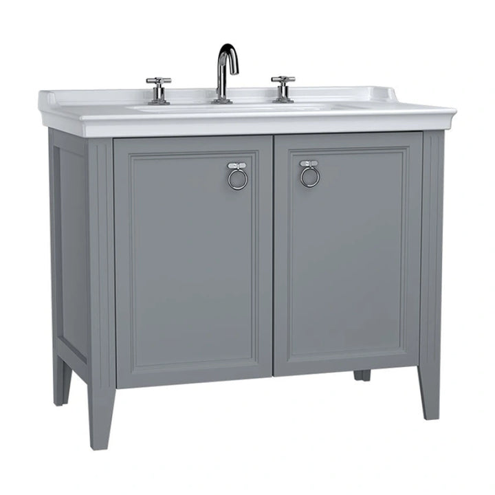 VitrA Valarte 1000mm Matt Grey Double Door Unit & Basin