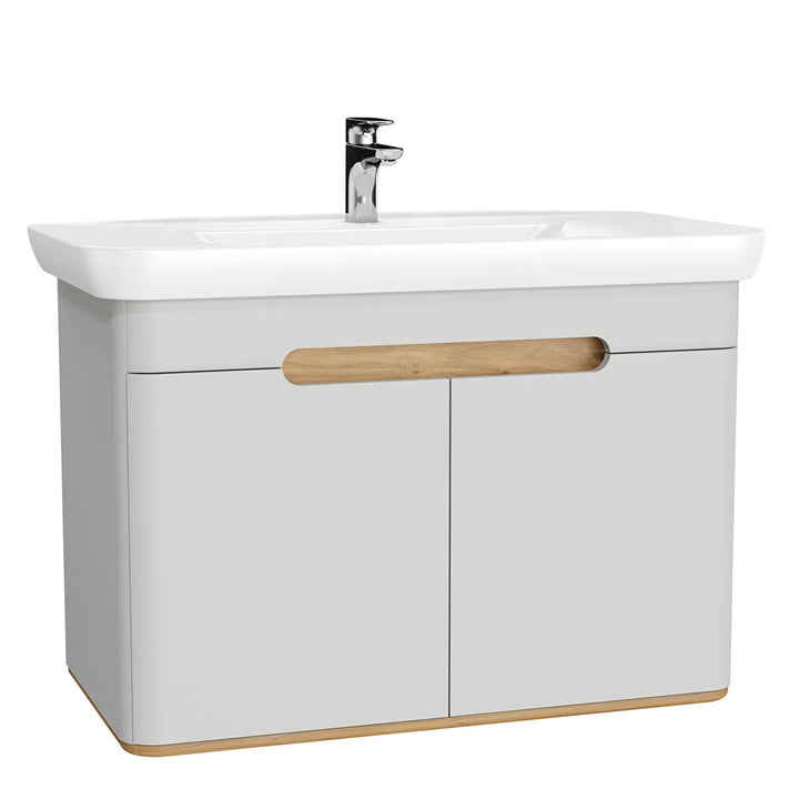 VitrA Sento 1000mm Vanity Unit with Doors & Washbasin
