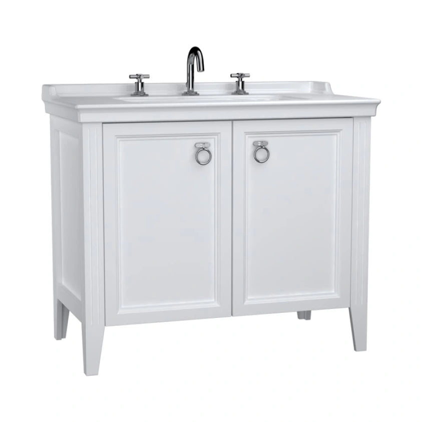 VitrA Valarte 1000mm Matt White Double Door Unit & Basin