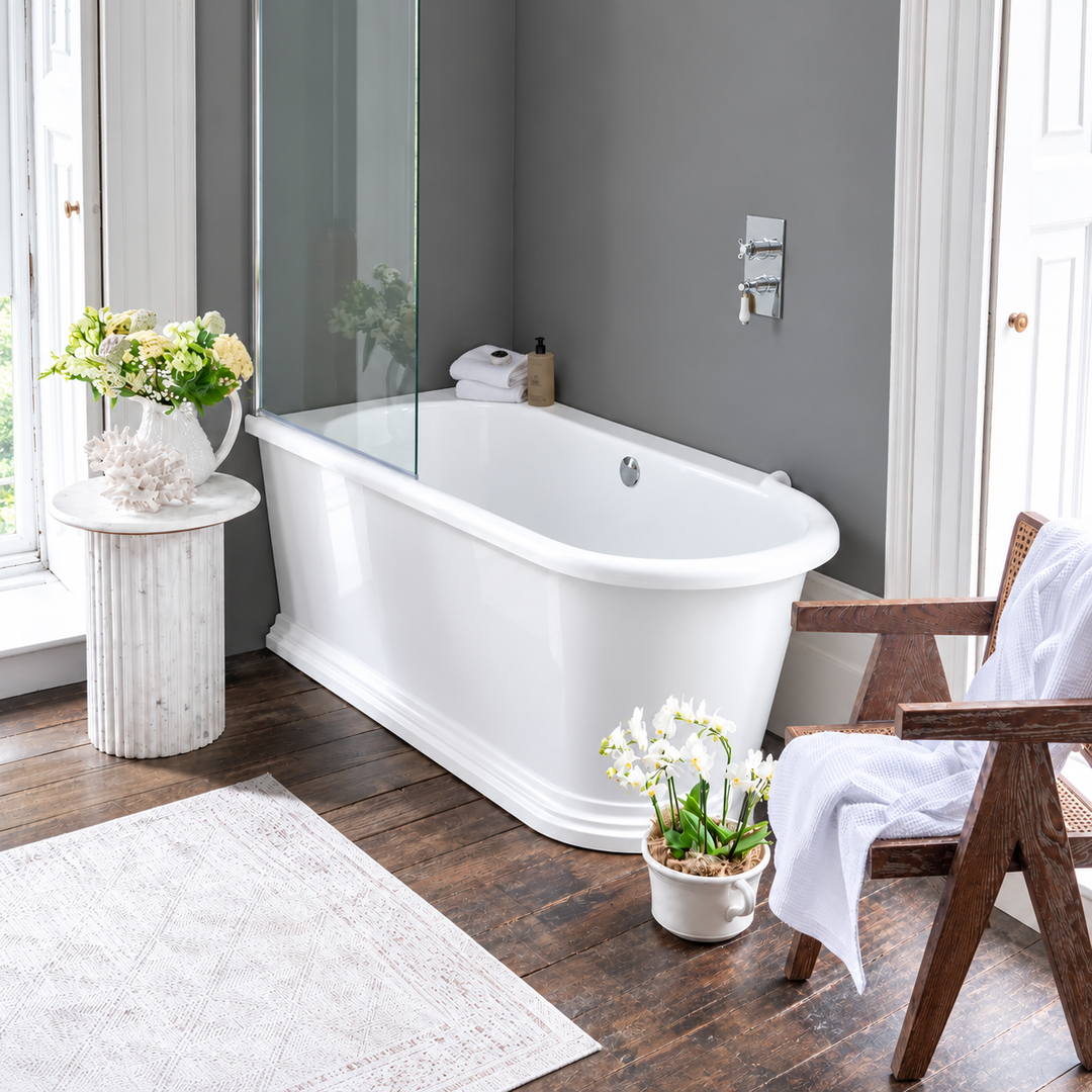 Waters Emma 1680mm Single Ended Shower Bath