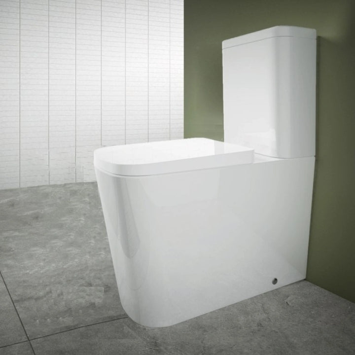 The White Space Anon Rimless Close Coupled Back To Wall Toilet & Soft Close Seat