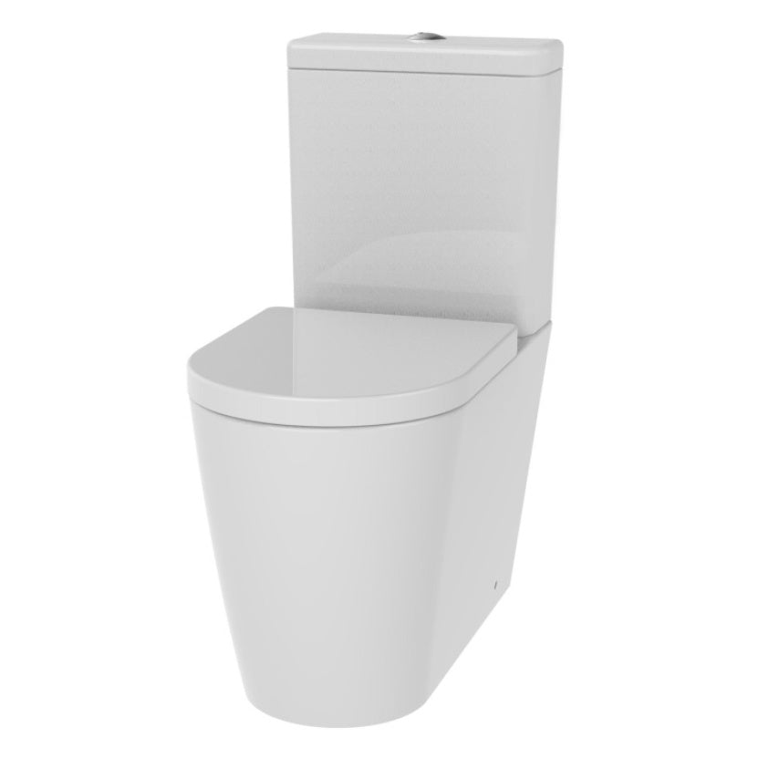 The White Space Lab Rimless Close Coupled Back To Wall Toilet & Soft Close Seat