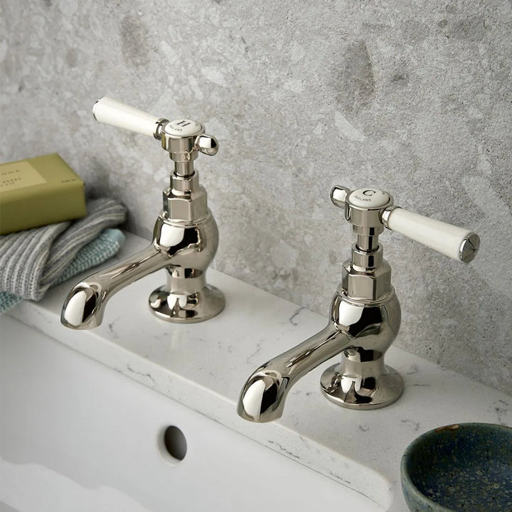 Booth & Co Axbridge Lever Handles Basin Pillar Taps