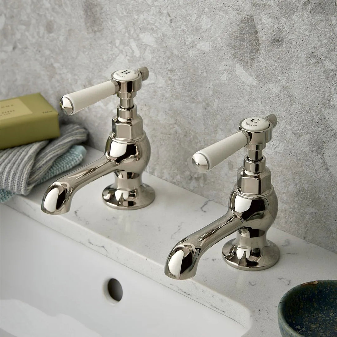 Booth & Co Axbridge Lever Handles Basin Pillar Taps