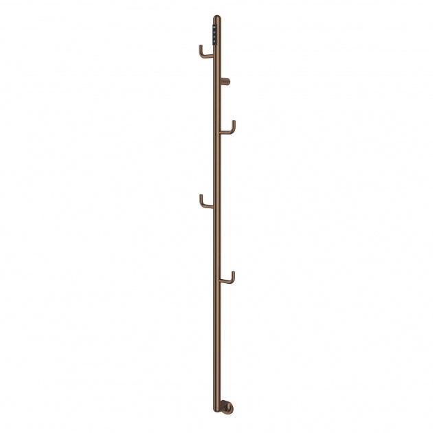 JTP Flo Electric Towel Rail 1661 x 182 In Brushed Bronze