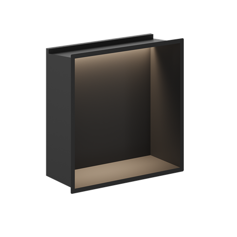 Crosswater Matt Black Shower Niche