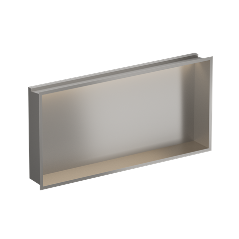 Crosswater Brushed Stainless Steel Shower Niche