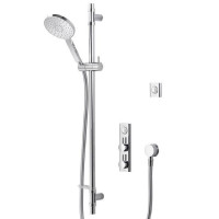Aqualisa HiQu Concealed Smart Digital Shower with Slide Rail & Round Shower Head