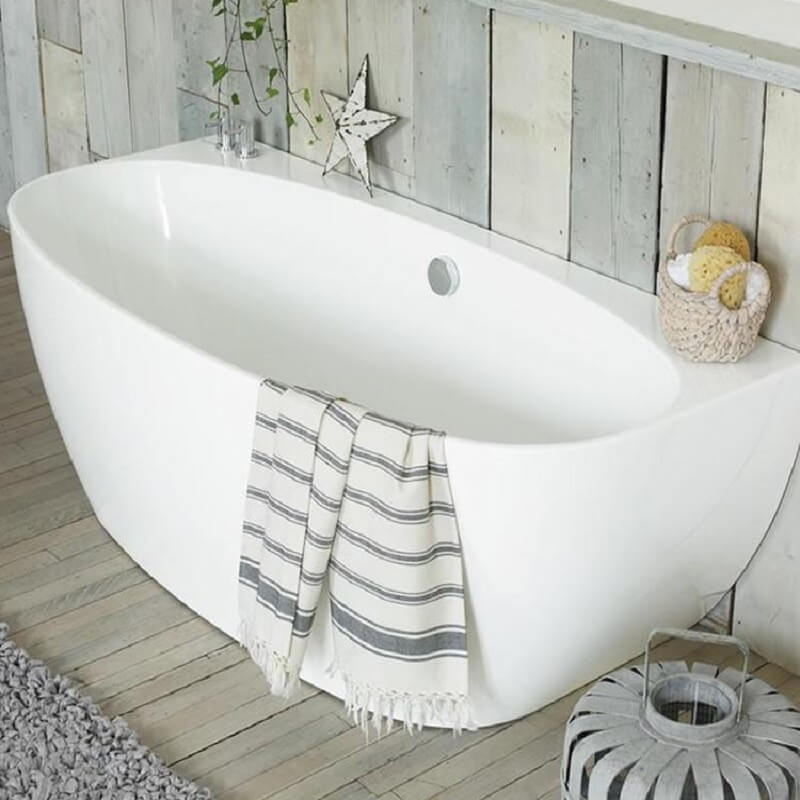 Waters Natura Cove 1700mm Back To Wall Bath