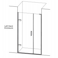 Matki Eauzone Plus Hinged Door From Wall & Inline Panel For Recess (EPW)