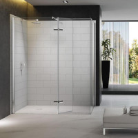 Merlyn Series 8 Shower Wall With Hinged Swivel Panel