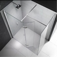 Merlyn 8 Series Shower Wall With Hinged Swivel Panel