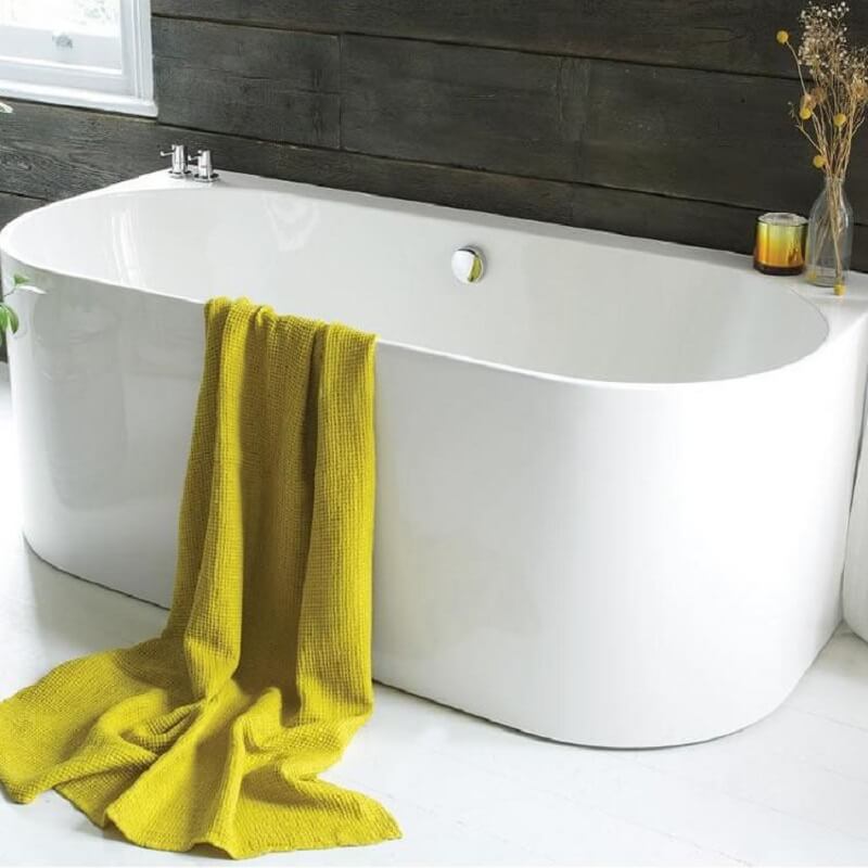 Waters Natura Strait 1660mm Back To Wall Bath