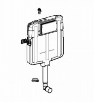 Geberit Sigma 8cm Reduced Depth Dual Flush Concealed Cistern