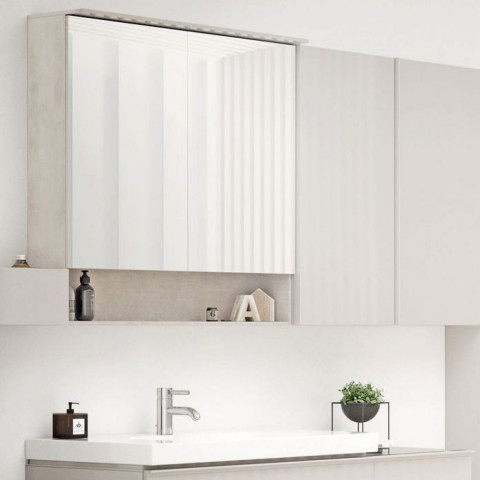 Geberit Acanto Two Door Mirror Cabinet With Lighting
